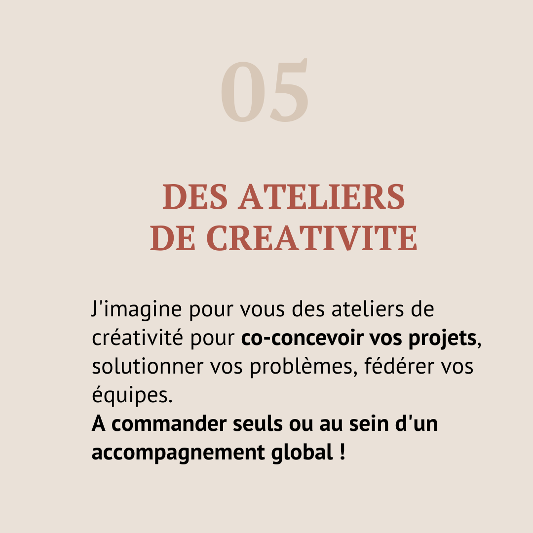 Les ateliers de créativité de Claire Casedas