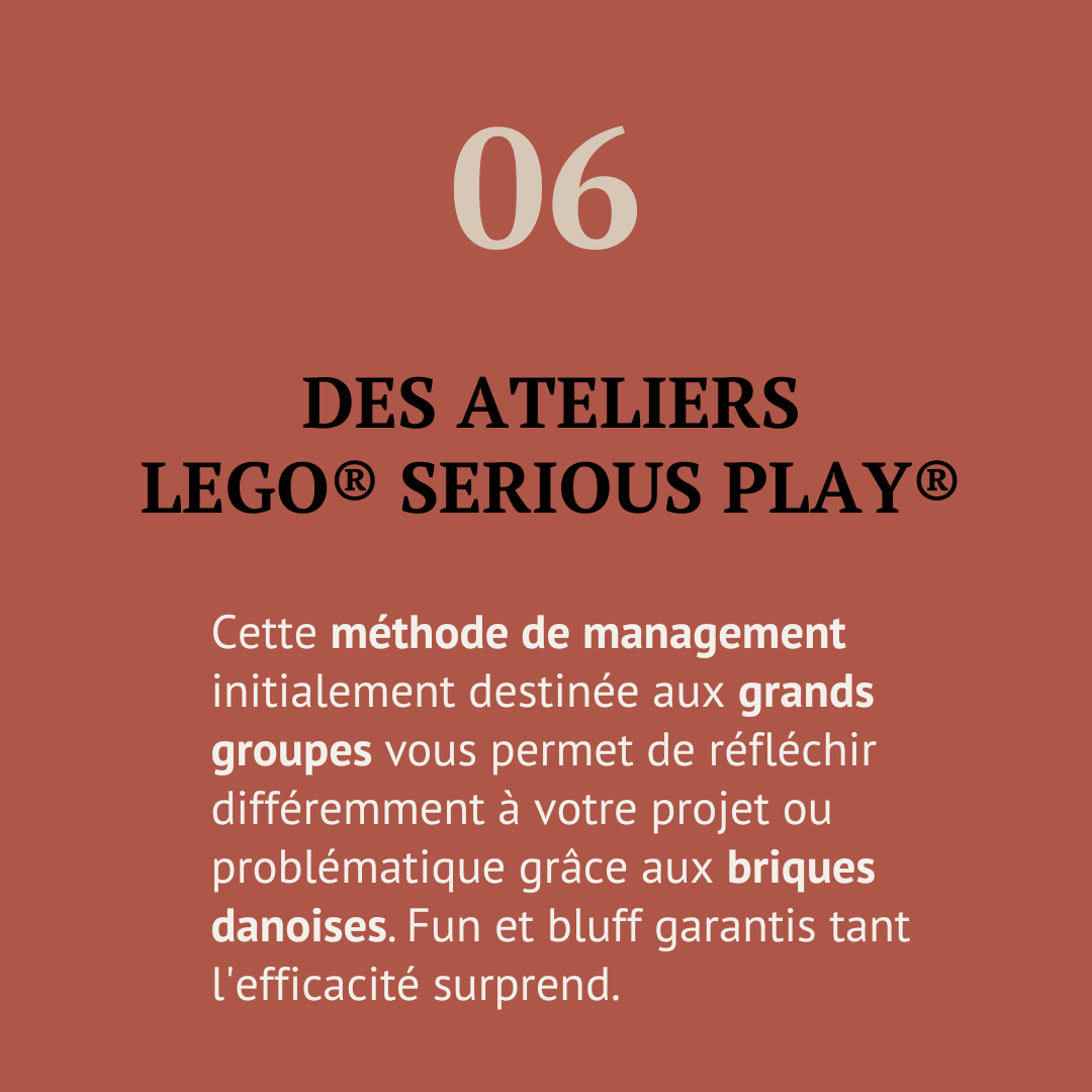 Les ateliers Lego Serious Play de Claire Casedas